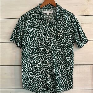 Old Navy Green Floral Boy’s Shirt